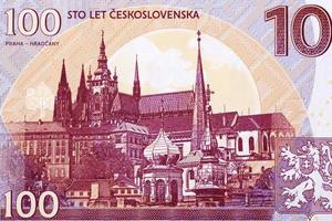 Prague - Hradczany from Czechoslovak money photo