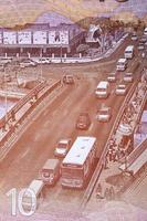 Charles Duncan O'Neal Bridge over the Careenage in Bridgetown from money photo