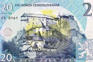 Orava Castle from Czechoslovak money photo