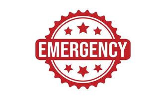 Emergency Rubber Stamp. Emergency Grunge Stamp Seal Vector Illustration