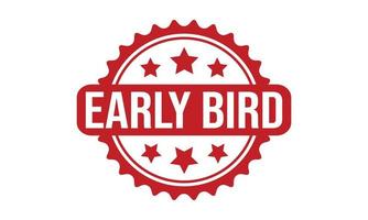 Early Bird Rubber Stamp. Early Bird Grunge Stamp Seal Vector Illustration