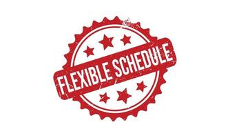 Flexible Schedule Rubber Stamp. Flexible Schedule Grunge Stamp Seal Vector Illustration