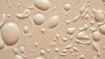 Beige cream texture with bubbles abstract background copy space photo