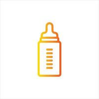 bottle icon with isolated vektor and transparent background vector