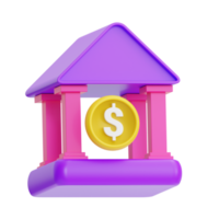 revisor betalning, Hem bank, ikon 3d illustration png