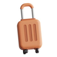 suitcase travel kit 3D Illustration png