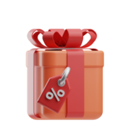 e-commerce geschenk korting 3d illustratie png