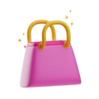 Icon gift bag Birthday Party 3D Illustration png