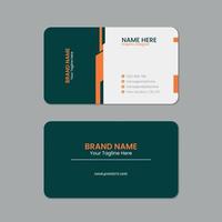 Professional round business card, Printable horizontal and Vertical double sided corporate visiting card template vector