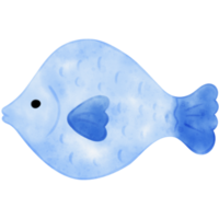 Watercolor fish, fish illustration, sea life, marine life png