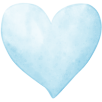 heart on watercolor, heart illustration png