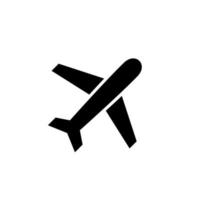avión icono vector. avión, aeronave firmar símbolo vector