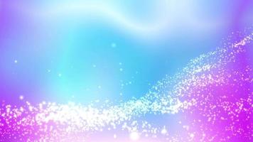 Abstract background with dynamic particles. Vector illustration. Pink and blue color. video
