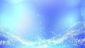 abstract blue background with waves. Abstract blue background with particles. video