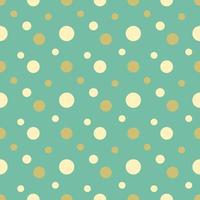 Dots on green background in vintage style vector