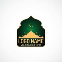 Islamic logo template design vector