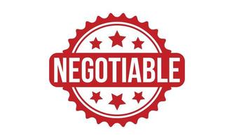 Negotiable Rubber Stamp. Red Negotiable Rubber Grunge Stamp Seal Vector Illustration - Vector