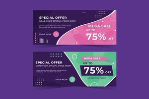 Banner Template Design vector