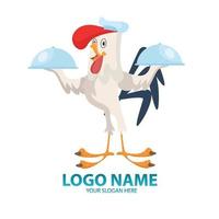 Feast of Fowl A Mouthwatering Logo for a Chicken Centered Catering Company vector