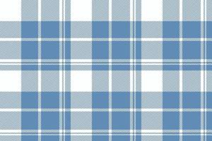 Plaid background, check seamless pattern in blue. Vector fabric texture for textile print, wrapping paper, gift card or wallpaper.