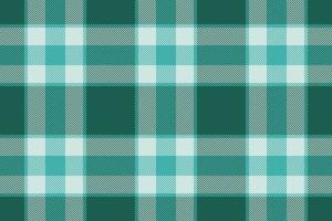 Plaid background, check seamless pattern in green. Vector fabric texture for textile print, wrapping paper, gift card or wallpaper.