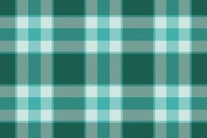 Plaid background, check seamless pattern in green. Vector fabric texture for textile print, wrapping paper, gift card or wallpaper.