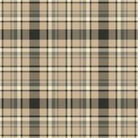 Plaid seamless pattern. Check fabric texture. Vector textile print.
