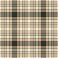 Plaid seamless pattern. Check fabric texture. Vector textile print.