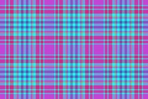 Check fabric plaid. Background seamless vector. Tartan textile texture pattern. vector