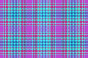 Check fabric plaid. Background seamless vector. Tartan textile texture pattern. vector