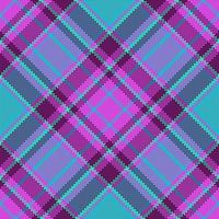 Fabric seamless tartan. Pattern textile plaid. Background check vector texture.