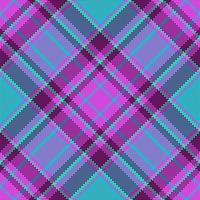 Fabric seamless tartan. Pattern textile plaid. Background check vector texture.