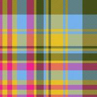 Check textile texture. Vector fabric pattern. Background plaid tartan seamless.