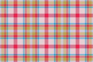 Check pattern seamless. Textile plaid background. Fabric tartan vector texture.