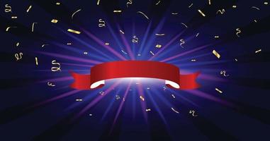 ribbon with a glowing and shiny background vector