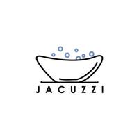 jacuzzi tub vector icon