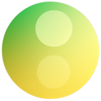 vert et Jaune bouton isolé sur blanc Contexte. vecteur illustration.cercle bouton avec vert et Jaune dégradés png