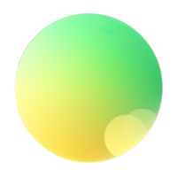 Green and yellow button isolated on white background. Vector illustration.Circle button with green and yellow gradients png