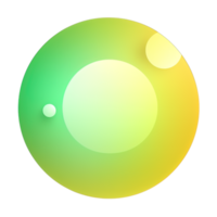 vert et Jaune bouton isolé sur blanc Contexte. vecteur illustration.cercle bouton avec vert et Jaune dégradés png