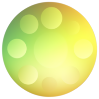 vert et Jaune bouton isolé sur blanc Contexte. vecteur illustration.cercle bouton avec vert et Jaune dégradés png