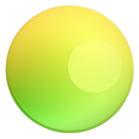 Green and yellow button isolated on white background. Vector illustration.Circle button with green and yellow gradients png