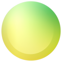 vert et Jaune bouton isolé sur blanc Contexte. vecteur illustration.cercle bouton avec vert et Jaune dégradés png