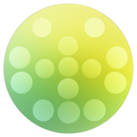 Green and yellow button isolated on white background. Vector illustration.Circle button with green and yellow gradients png