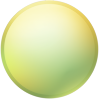 Green and yellow button isolated on white background. Vector illustration.Circle button with green and yellow gradients png