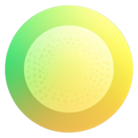 vert et Jaune bouton isolé sur blanc Contexte. vecteur illustration.cercle bouton avec vert et Jaune dégradés png