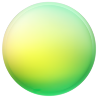 Green and yellow button isolated on white background. Vector illustration.Circle button with green and yellow gradients png