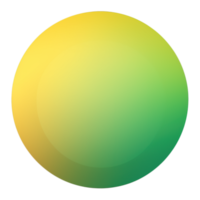 groen en geel knop geïsoleerd Aan wit achtergrond. vector illustratie.cirkel knop met groen en geel hellingen png