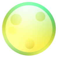 vert et Jaune bouton isolé sur blanc Contexte. vecteur illustration.cercle bouton avec vert et Jaune dégradés png