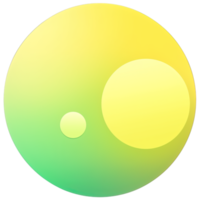 verde e amarelo botão isolado em branco fundo. vetor ilustração.círculo botão com verde e amarelo gradientes png