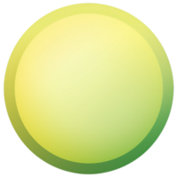 vert et Jaune bouton isolé sur blanc Contexte. vecteur illustration.cercle bouton avec vert et Jaune dégradés png